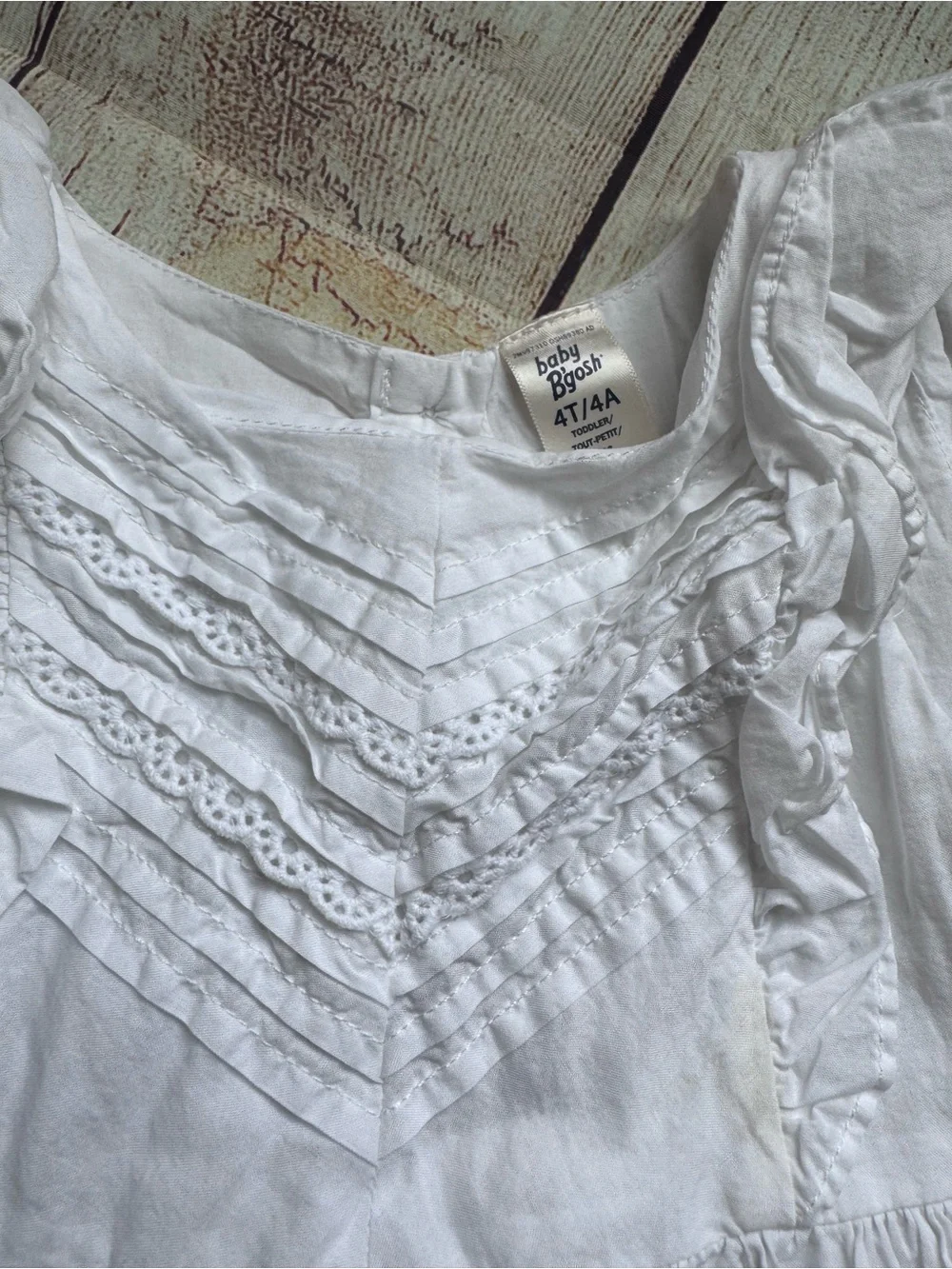 OshKosh B'gosh White Pintuck Sundress